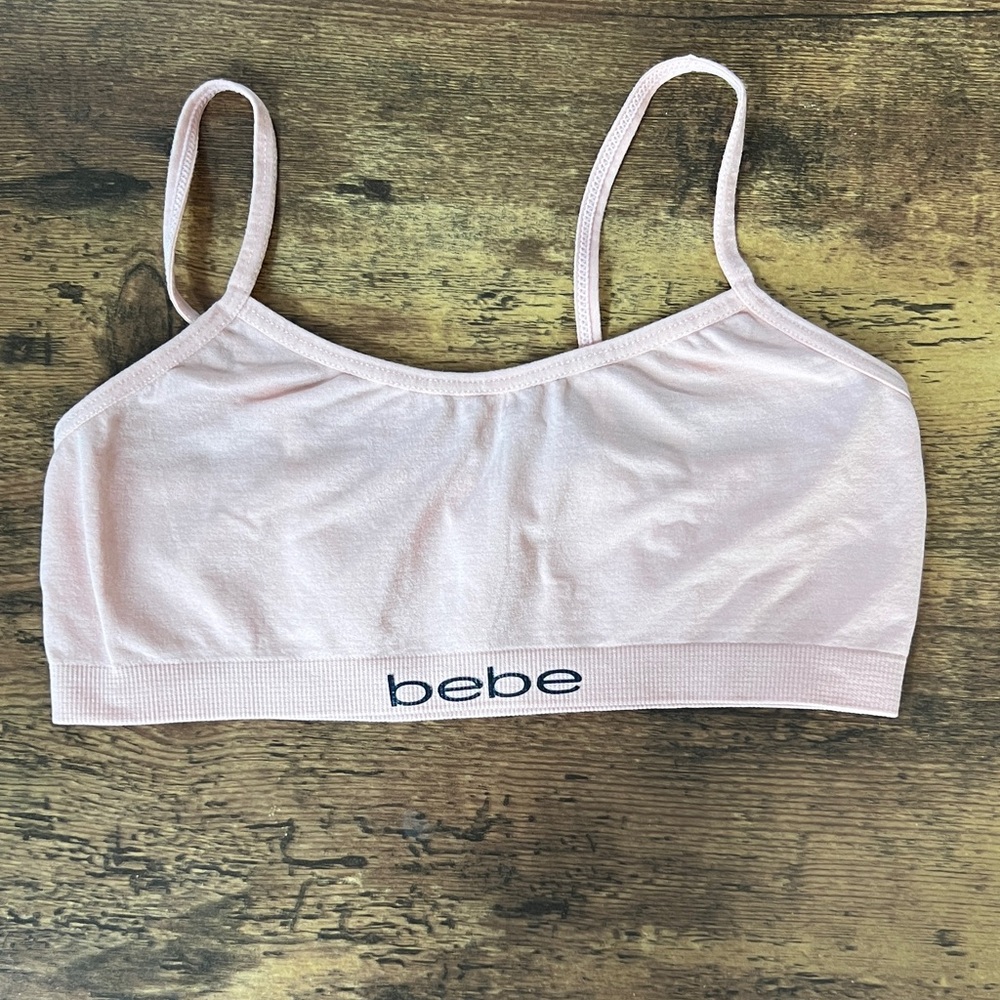 Bebe Light Pink Bralette Top